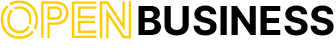 open business logo